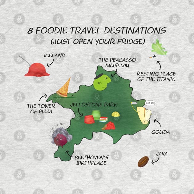 Travel map for foodies by shackledlettuce